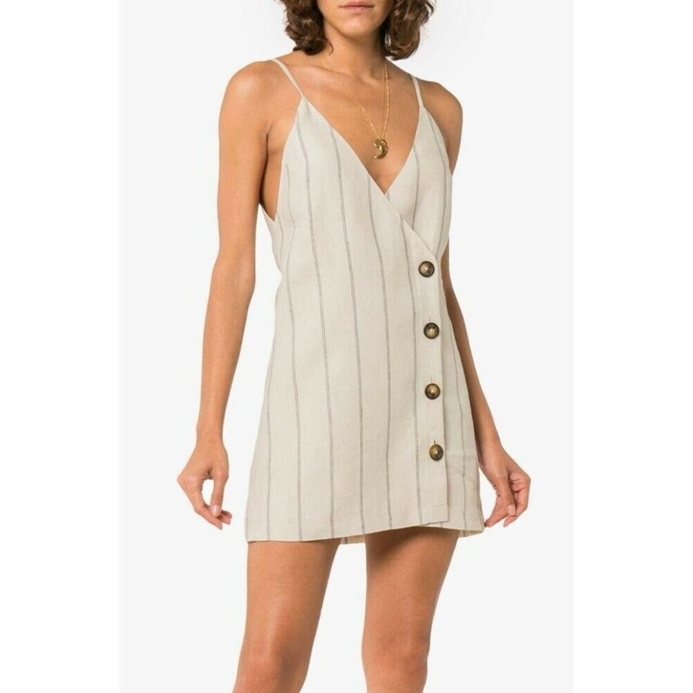 Reformation Cayman 100% Linen Mini Dress XL - Picture 2 of 12